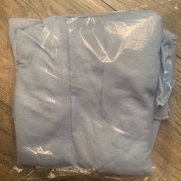 NWT BISHOP + YOUNG RUFFLED SLEEVE KNIT TEE SKY BLUE SMALL - Picture 14 of 14